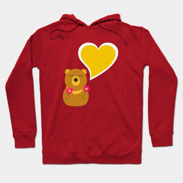 Cute Love Teddy Hoodie by This Cute Eel